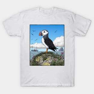 Puffin on a rock T-Shirt